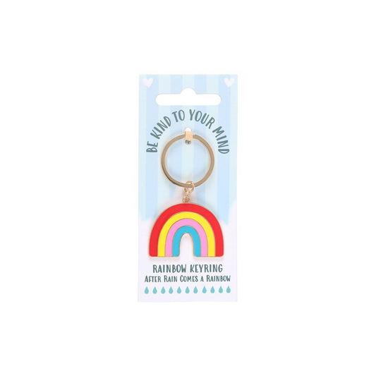 Be Kind to Your Mind Rainbow Keyring – Positive Affirmation Gift