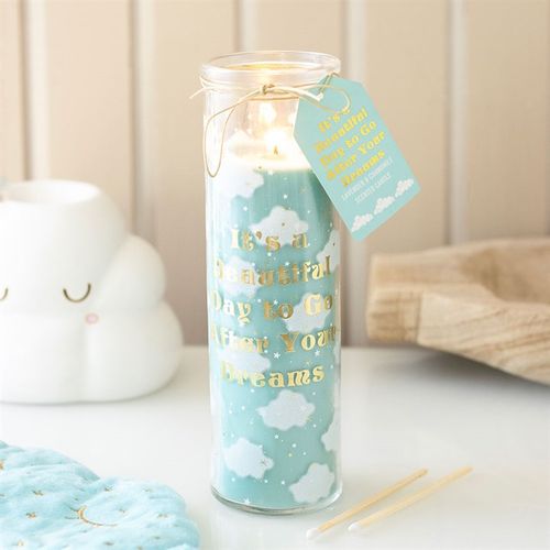 It’s a Beautiful Day to Go After Your Dreams Candle – Motivational Pillar Candle