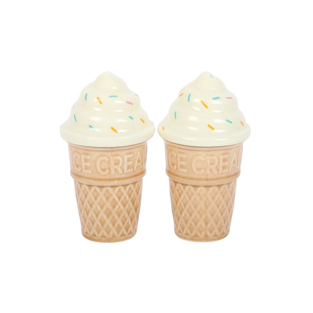 Ice Cream Cone Salt & Pepper Set – Cute Seaside Kitchen Decor