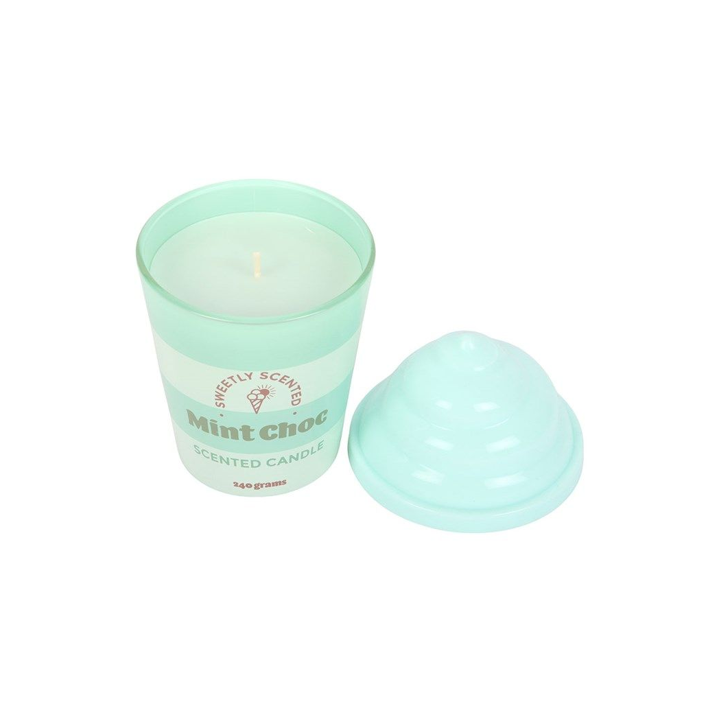 Mint Choc Ice Cream Scented Candle – Sweet Treat Dessert Candle