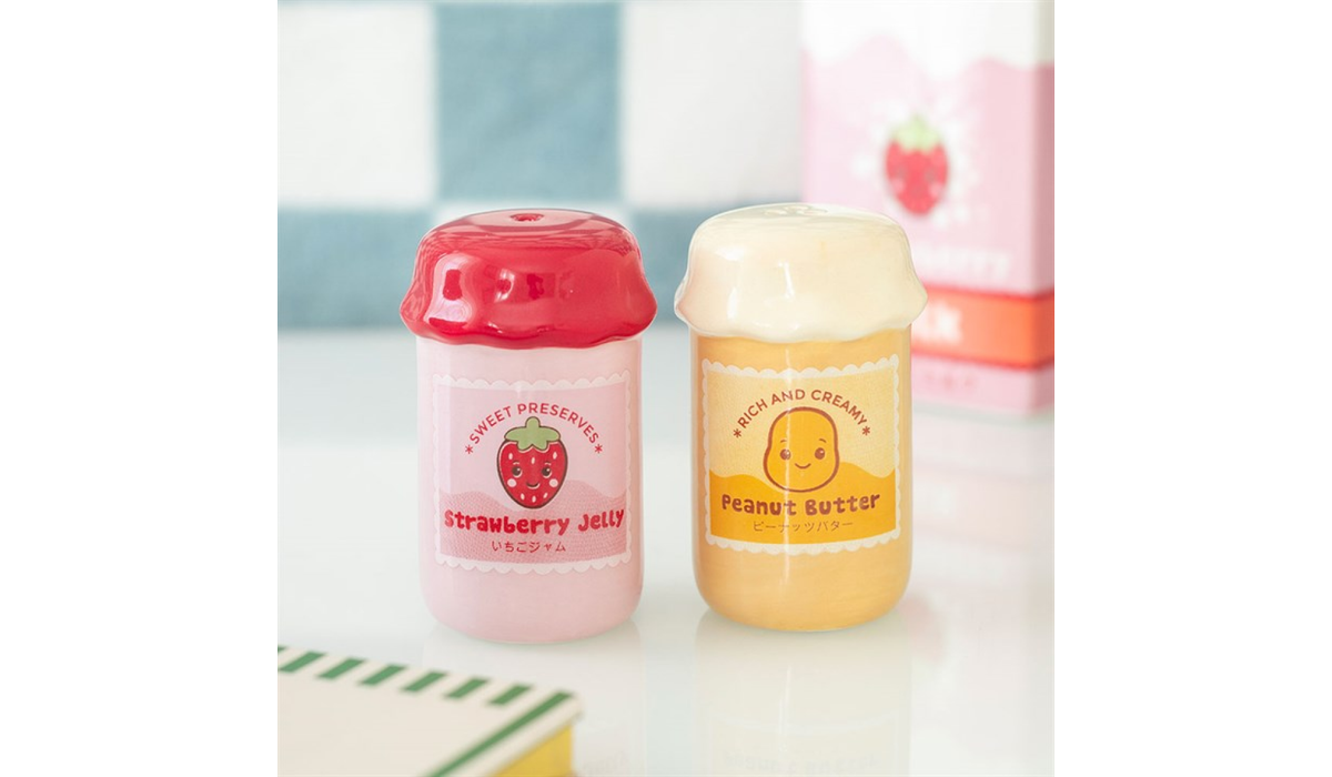 Peanut Butter & Jelly Salt & Pepper Set – Cute Kawaii Kitchen Decor