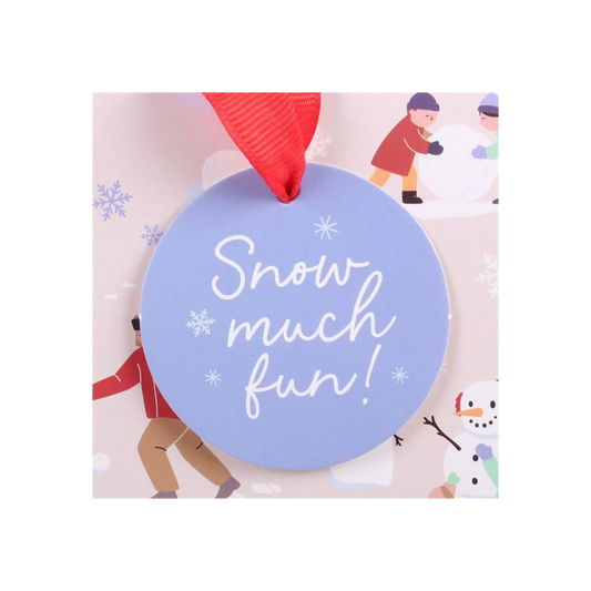 Snow Much Fun Christmas Gift Bag | Large Festive Gift Bag | Christmas Present Bag