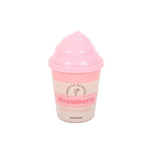 Strawberry Ice Cream Candle – Cute Seaside Scented Candle