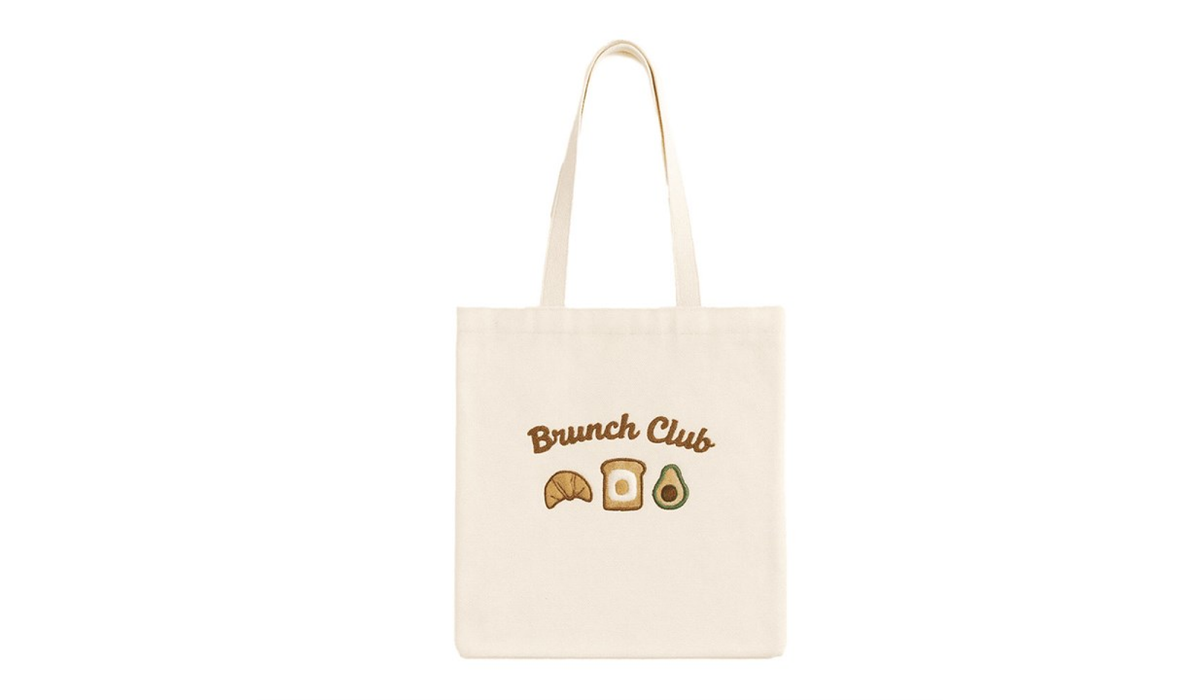 Brunch Club Tote Bag – Cute Canvas Shopper for Food Lovers & Cosy Days