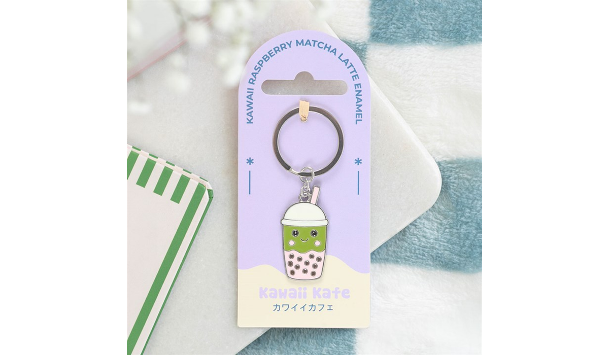 Kawaii Bubble Tea Keyring – Cute Enamel Boba Keychain