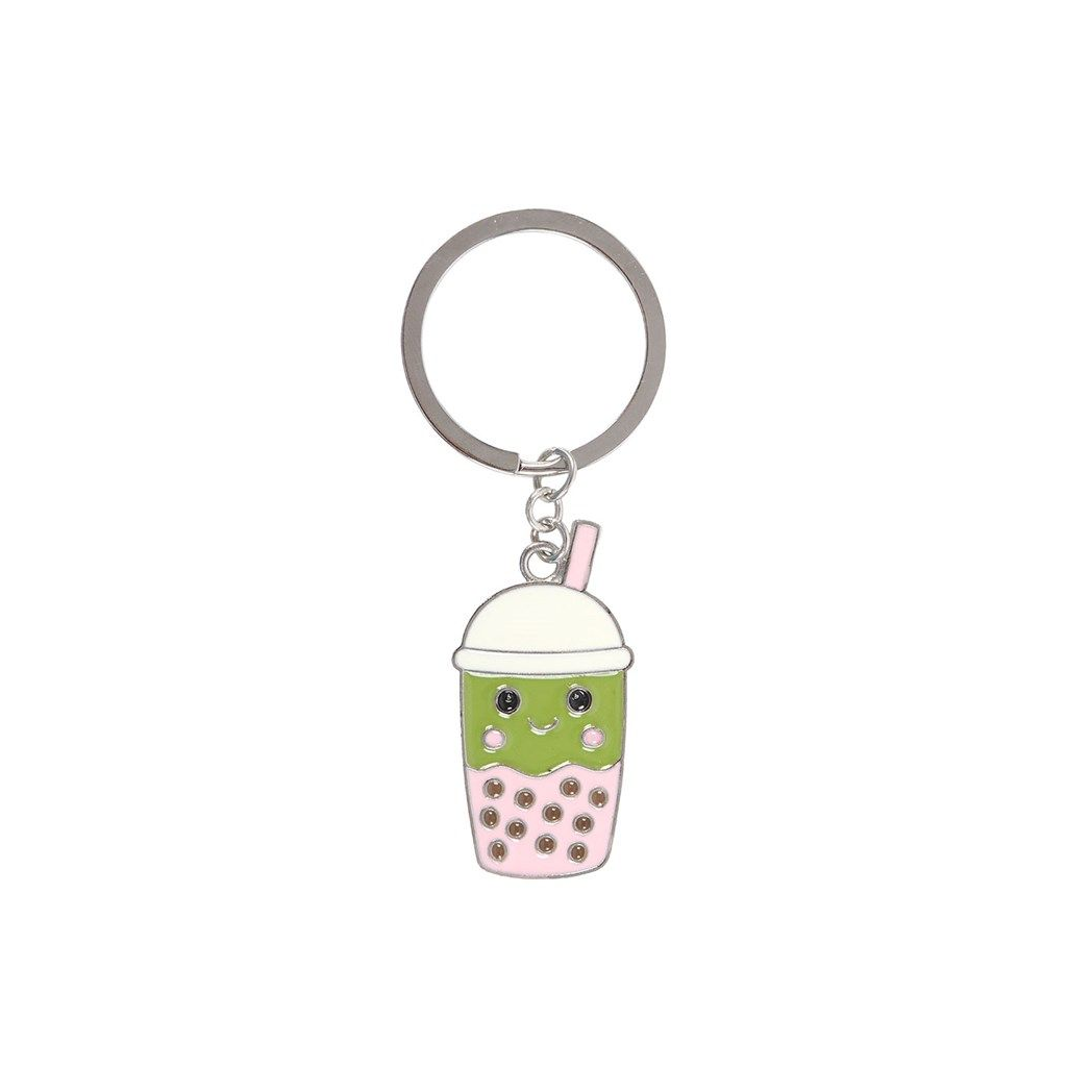 Kawaii Bubble Tea Keyring – Cute Enamel Boba Keychain