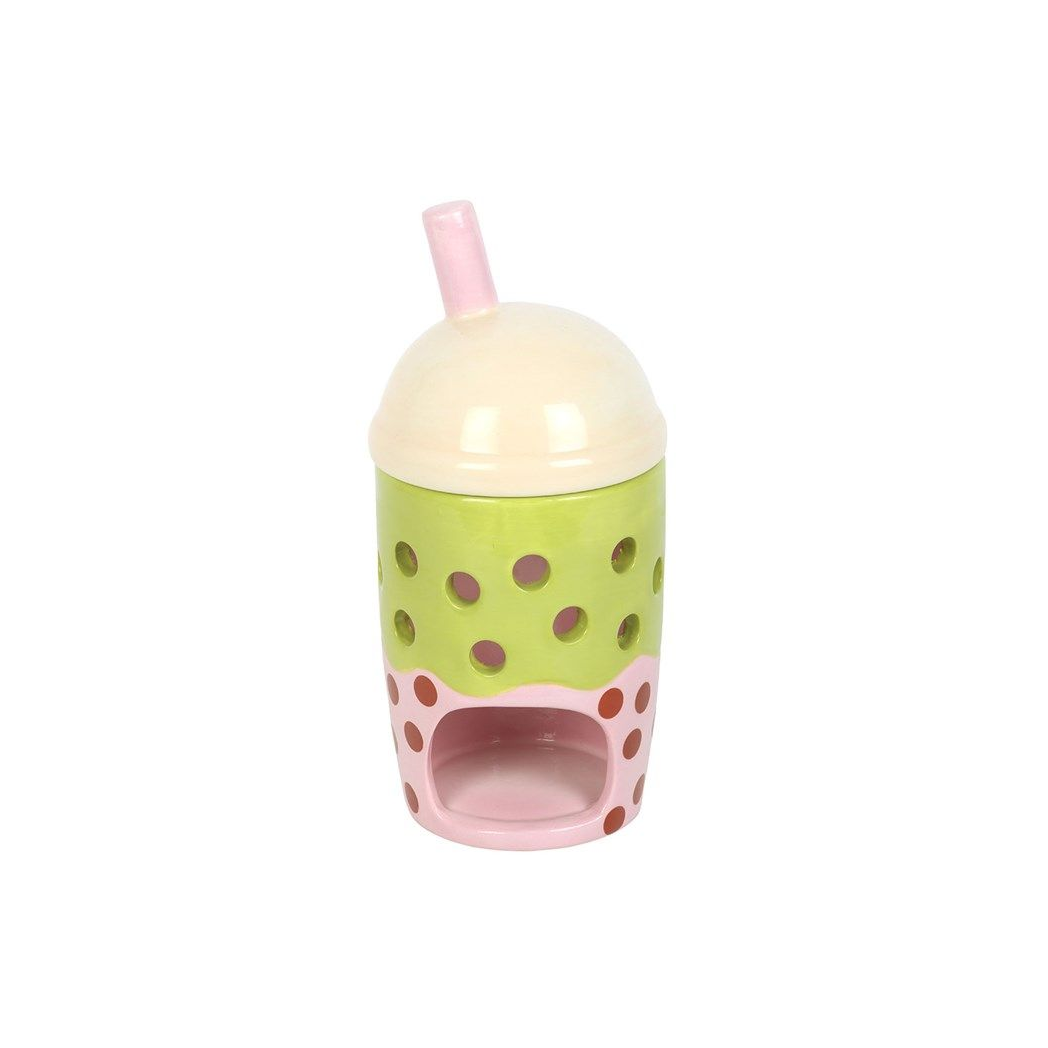 Cute Bubble Tea Oil Burner – Kawaii Ceramic Wax Melt & Oil Warmer