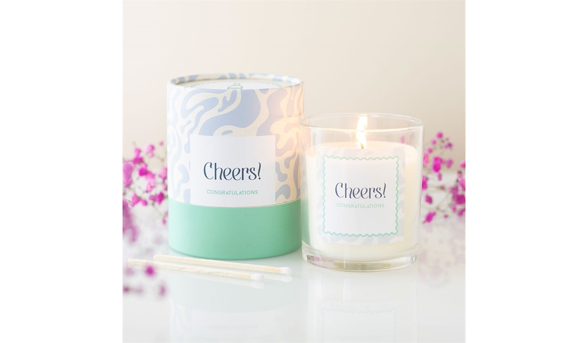 Cheers Candle – Congratulations Gift Candle