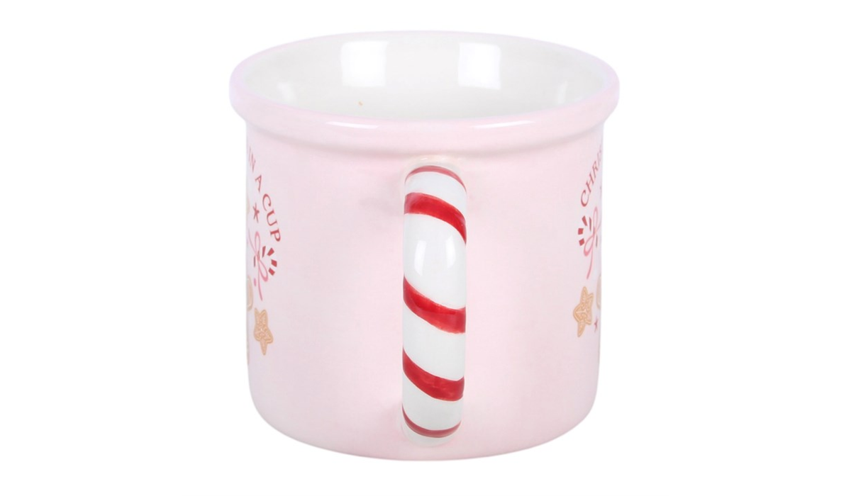 Christmas in a Cup Mug | Festive Ceramic Christmas Mug | Gingerbread Hot Chocolate Mug