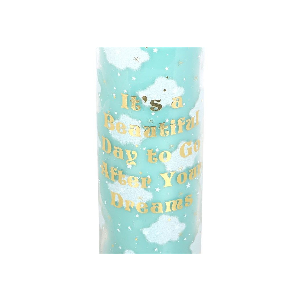 It’s a Beautiful Day to Go After Your Dreams Candle – Motivational Pillar Candle
