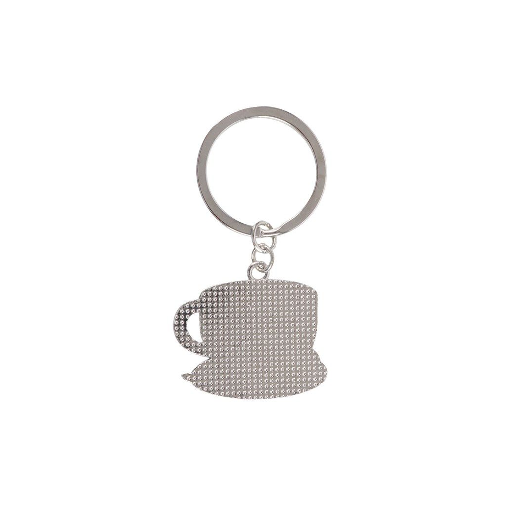 ☕ Kawaii Latte Enamel Keyring