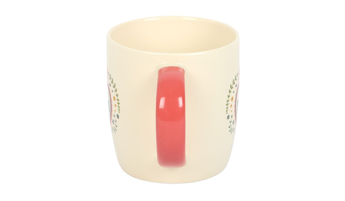 MUM Folk Floral Heart Mug
