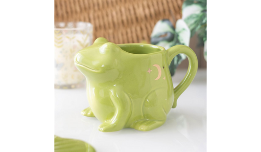 Luna Bloom Frog Mug – Whimsical Cottagecore Cup