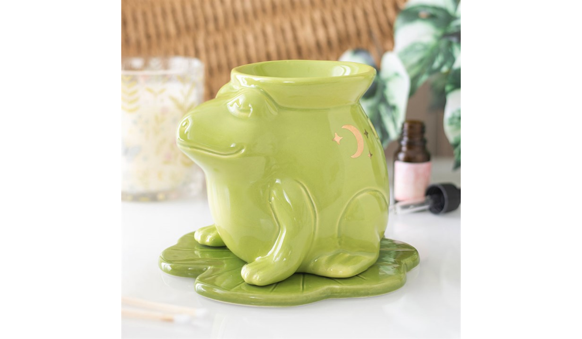 Frog Kitchen Charm Set – Oil Burner & Salt & Pepper Bundle