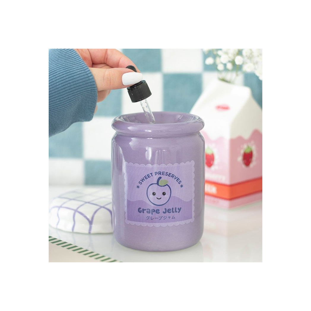 Grape Jelly Jar Oil Burner – Cute Kawaii Wax Melt Warmer