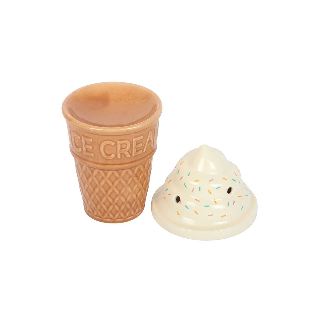 Ice Cream Cone Oil Burner – Cute Seaside Wax Melt Warmer
