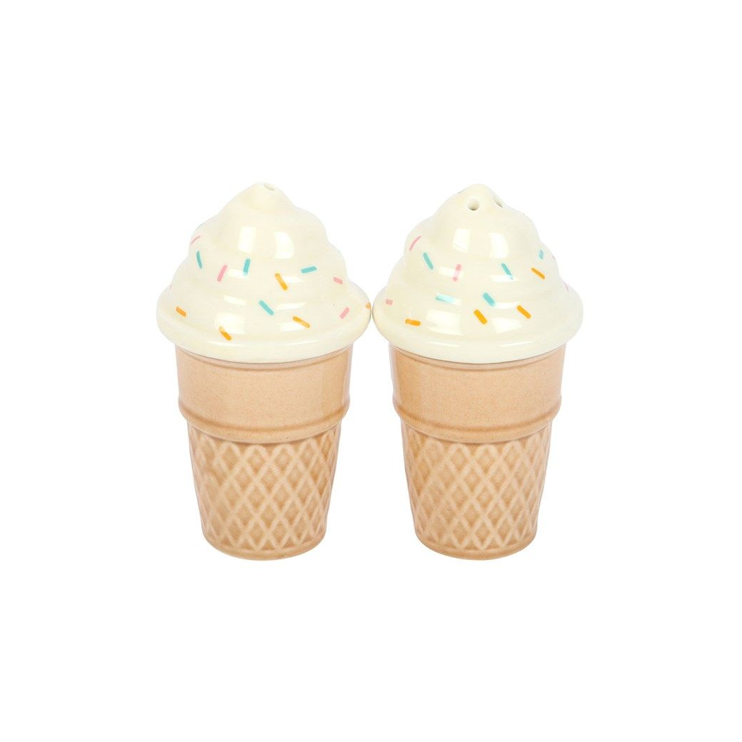 Ice Cream Cone Salt & Pepper Set – Cute Seaside Kitchen Decor
