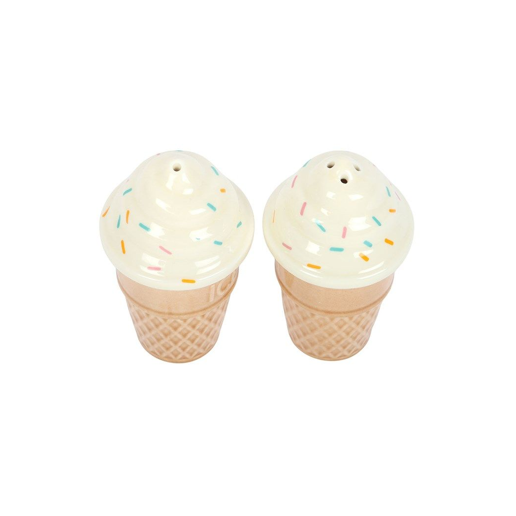 Ice Cream Cone Salt & Pepper Set – Cute Seaside Kitchen Decor