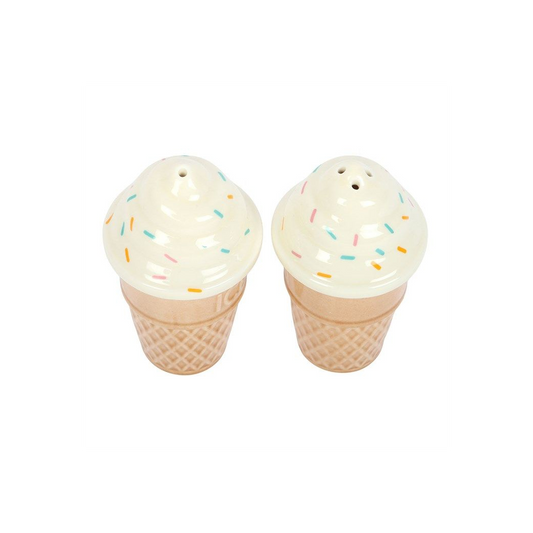 Ice Cream Cone Salt & Pepper Set – Cute Seaside Kitchen Decor