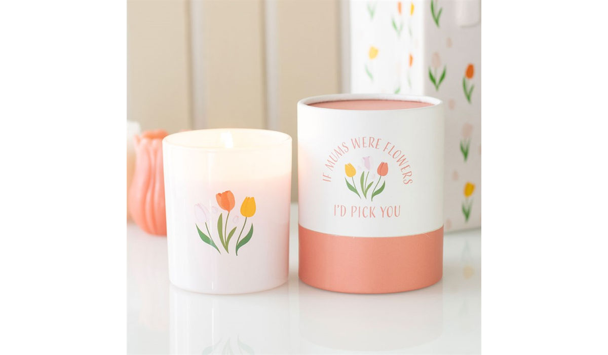 If Mums Were Flowers, I’d Pick You Tulip Candle