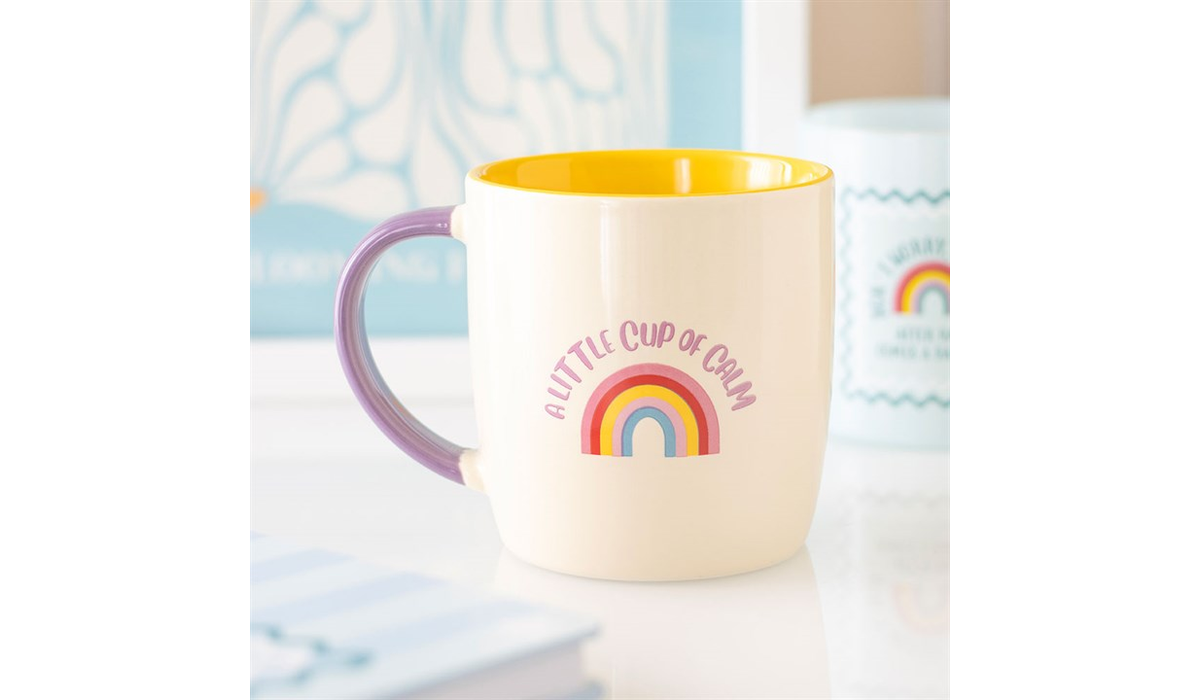 A Little Cup of Calm Mug – Rainbow Self Care & Wellness Mug