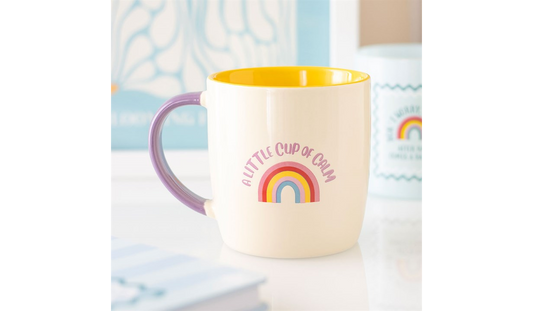 A Little Cup of Calm Mug – Rainbow Self Care & Wellness Mug