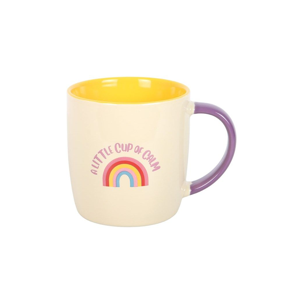 A Little Cup of Calm Mug – Rainbow Self Care & Wellness Mug