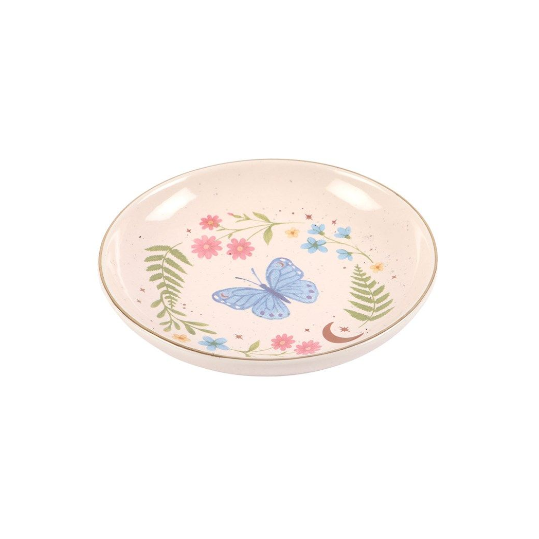 Luna Bloom Butterfly Trinket Dish – Floral Jewellery Holder