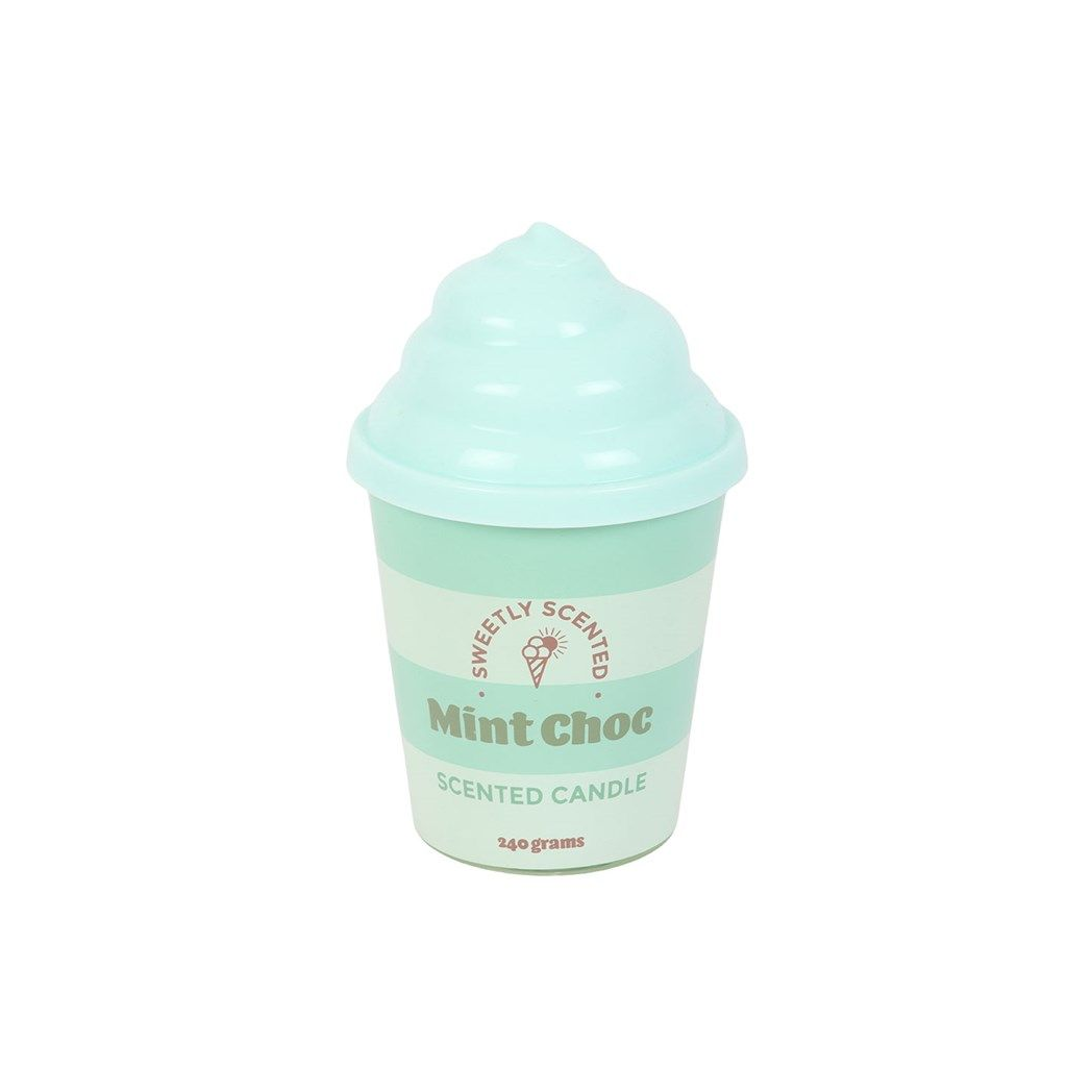 Mint Choc Ice Cream Scented Candle – Sweet Treat Dessert Candle