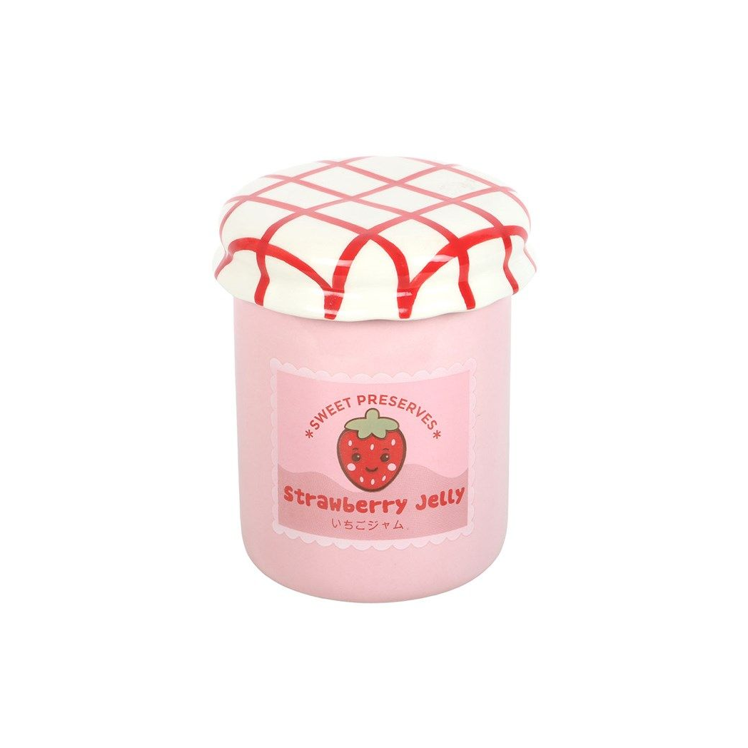 Strawberry Jelly Jar Oil Burner – Cute Kawaii Wax Melt Warmer