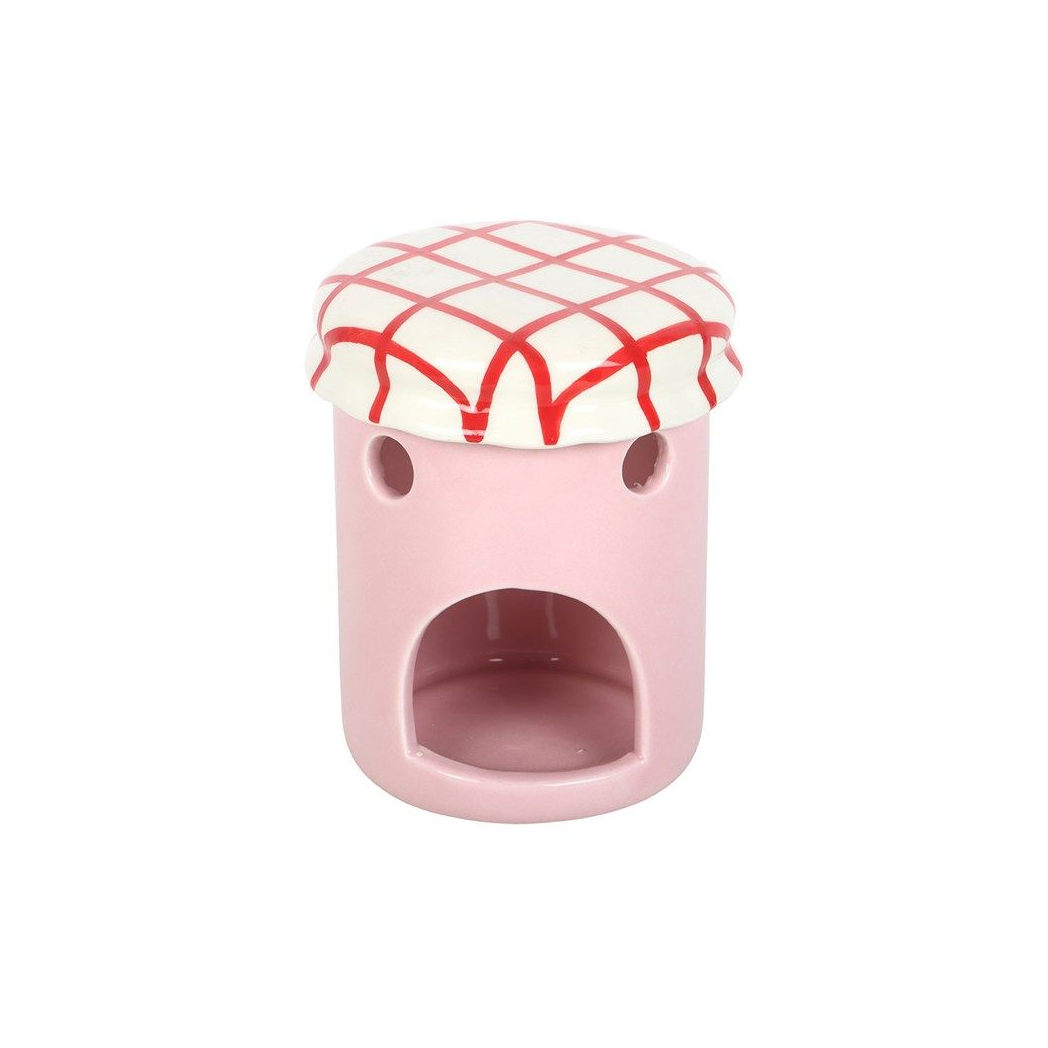 Strawberry Jelly Jar Oil Burner – Cute Kawaii Wax Melt Warmer