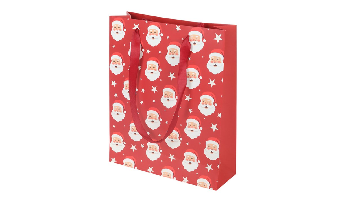 Santa Christmas Gift Bag | Extra Large Festive Gift Bag | Reusable Christmas Present Bag