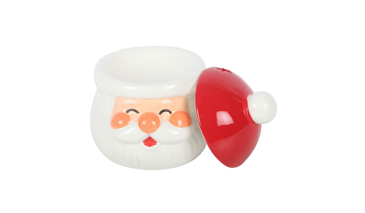 Santa Claus Oil Burner | Christmas Wax Melt Burner | Festive Ceramic Oil Warmer