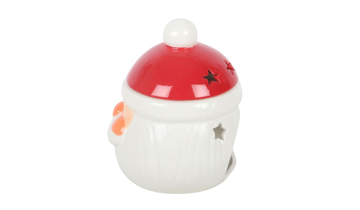 Santa Claus Oil Burner | Christmas Wax Melt Burner | Festive Ceramic Oil Warmer