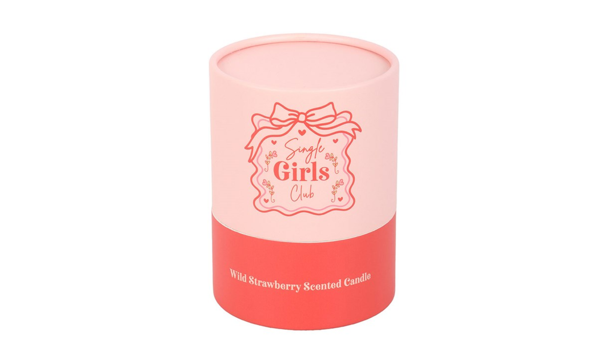 Single Girls Club Wild Strawberry Candle | Self Love Gift UK