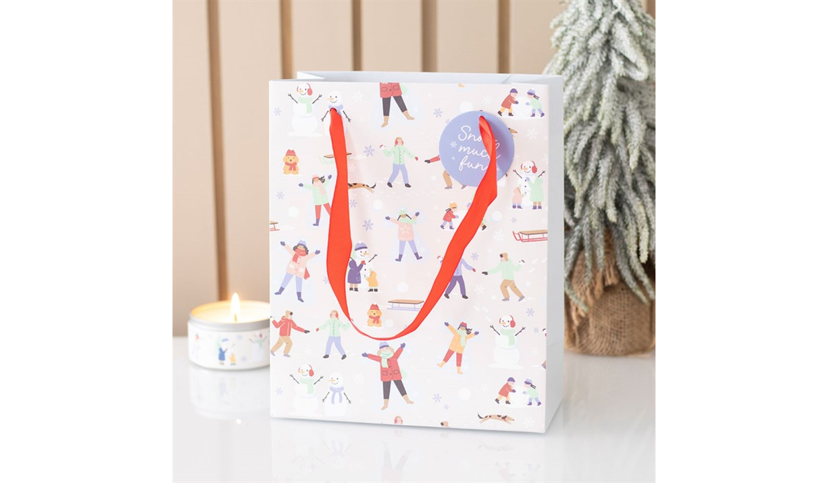 Snow Much Fun Christmas Gift Bag | Large Festive Gift Bag | Christmas Present Bag