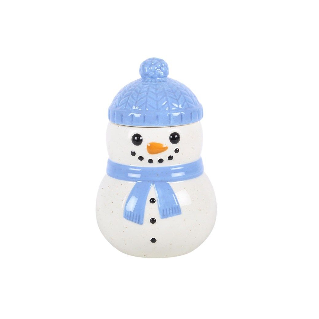 Snowman Oil Burner | Christmas Wax Melt Burner | Winter Ceramic Oil Warmer