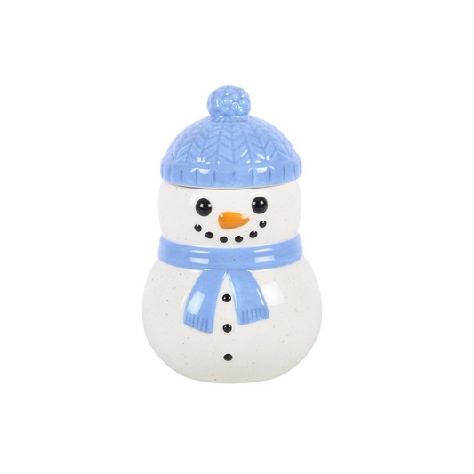 Snowman Oil Burner | Christmas Wax Melt Burner | Winter Ceramic Oil Warmer