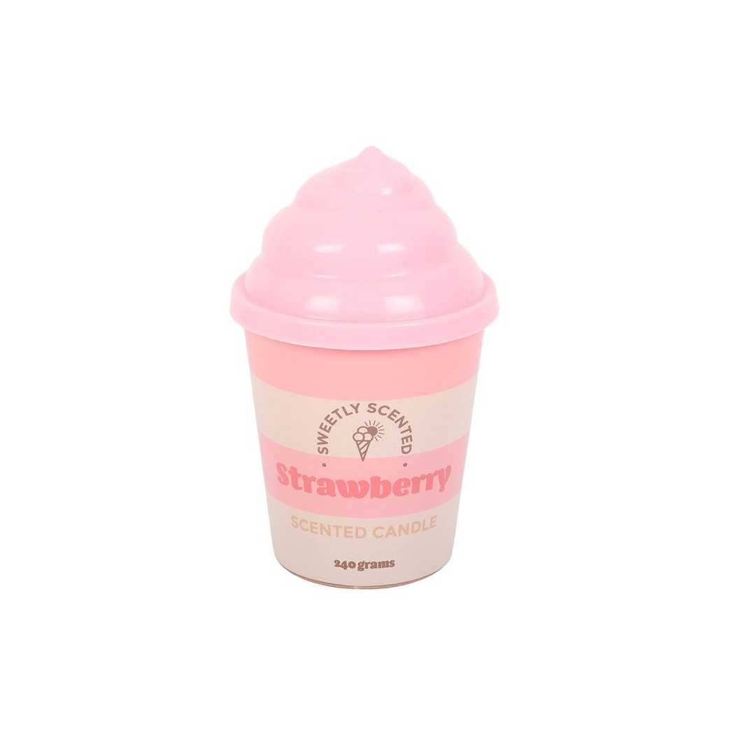 Strawberry Ice Cream Candle – Cute Seaside Scented Candle