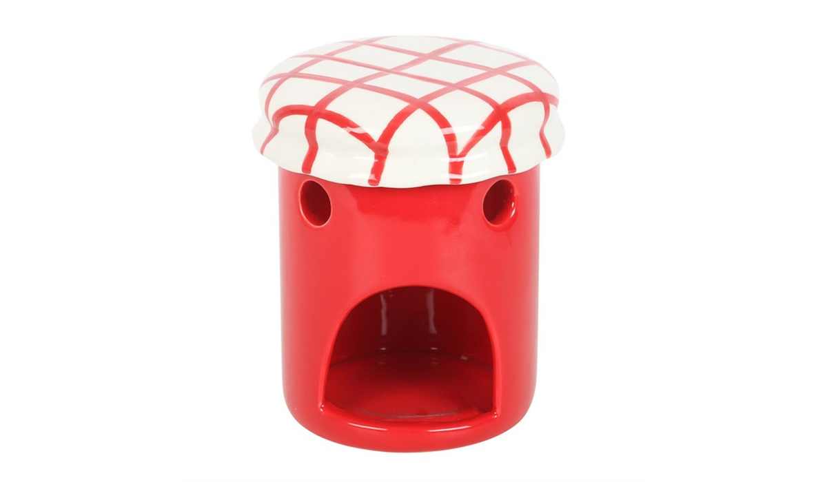 Cherry Jam Jar Oil Burner – Cute Kawaii Wax Melt Warmer