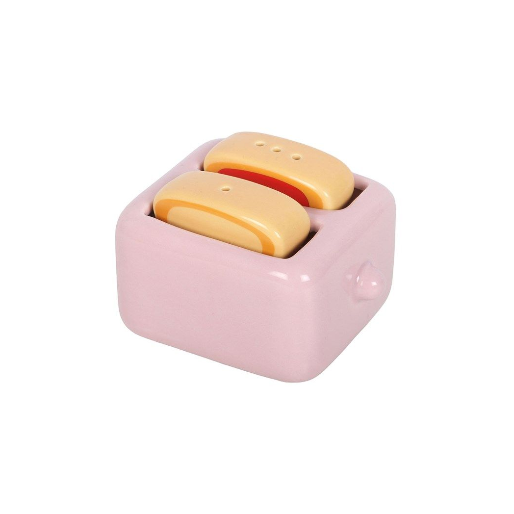 Kawaii Toast Salt & Pepper Set – Cute Breakfast Kitchen Decor