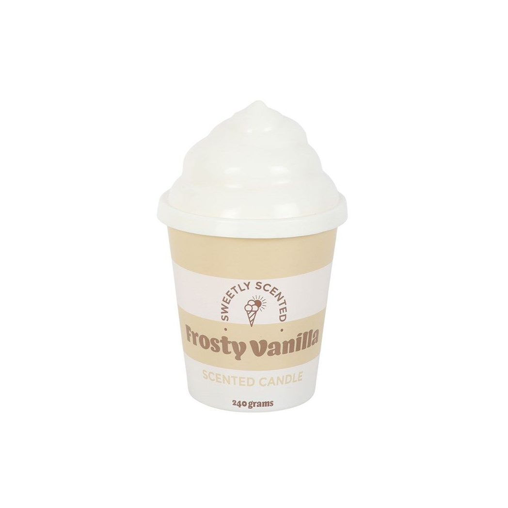Frosty Vanilla Ice Cream Candle – Cute Seaside Scented Candle