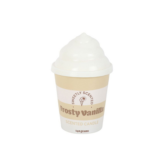 Frosty Vanilla Ice Cream Candle – Cute Seaside Scented Candle