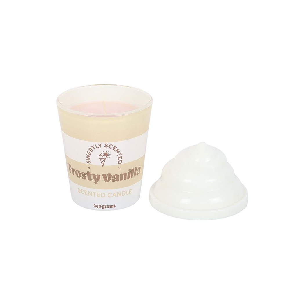 Frosty Vanilla Ice Cream Candle – Cute Seaside Scented Candle