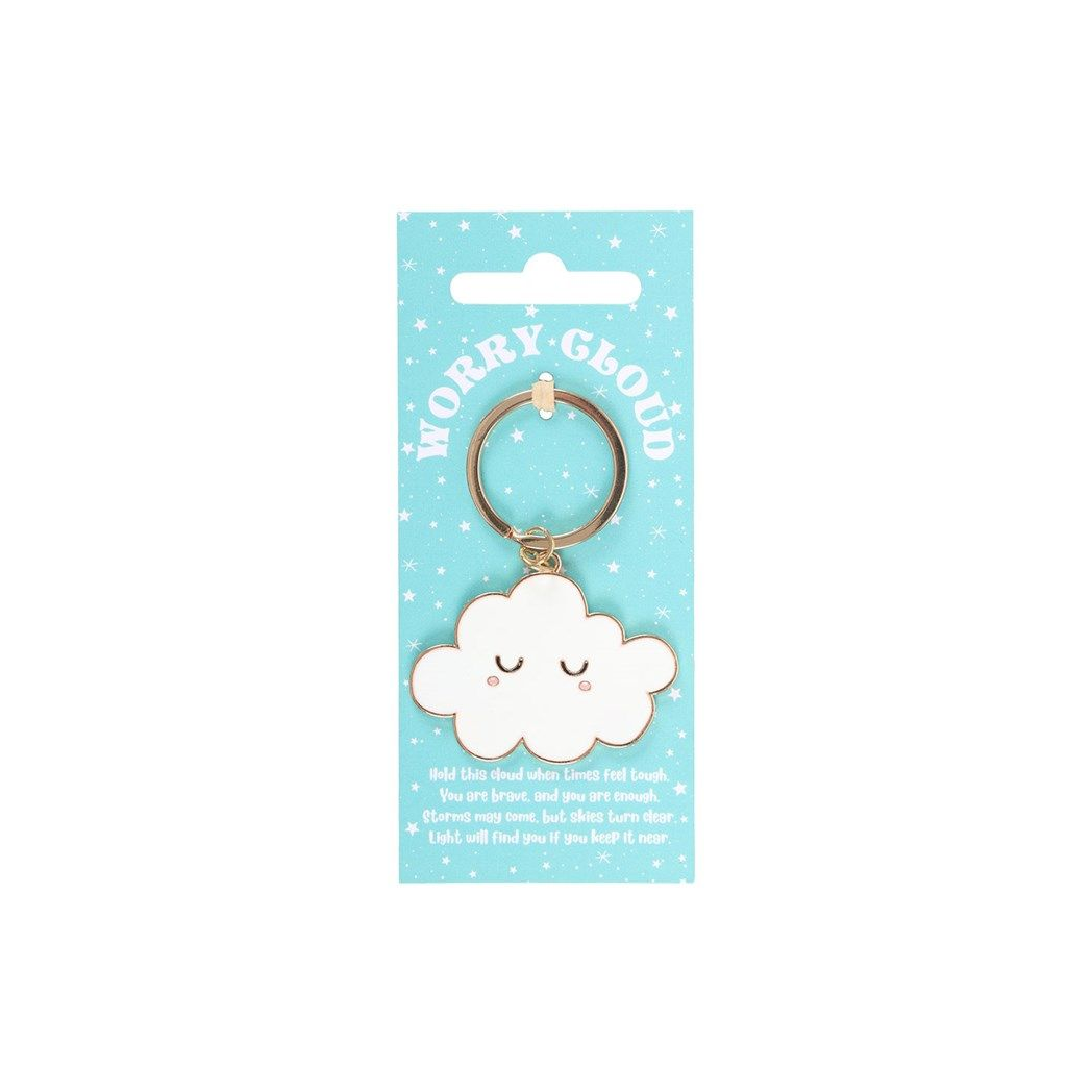 Worry Cloud Keyring – Anxiety Comfort & Positive Reminder Gift
