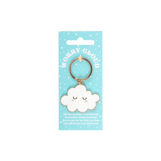 Worry Cloud Keyring – Anxiety Comfort & Positive Reminder Gift