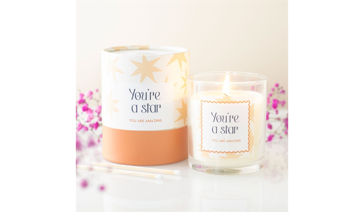 You’re a Star Candle – Salted Caramel Scented Gift Candle