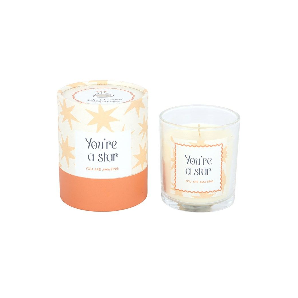 You’re a Star Candle – Salted Caramel Scented Gift Candle